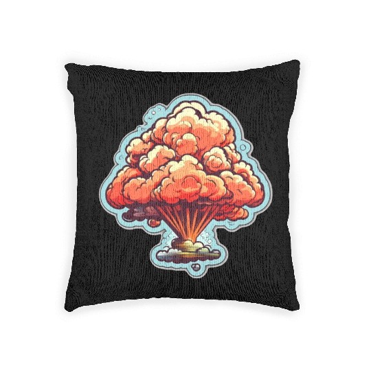 Explosion Fireworks Pyrotechnics Woven Pillows