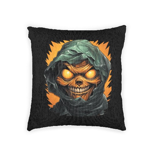 Halloween Spooky Cartoon Mummy Woven Pillows