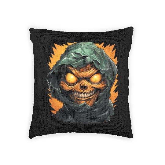 Halloween Spooky Cartoon Mummy Woven Pillows