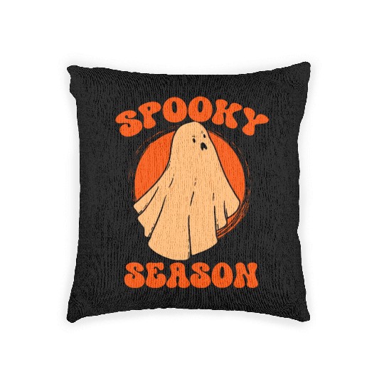 Retro VIntage Halloween Costume Spooky Season Men Woven Pillows