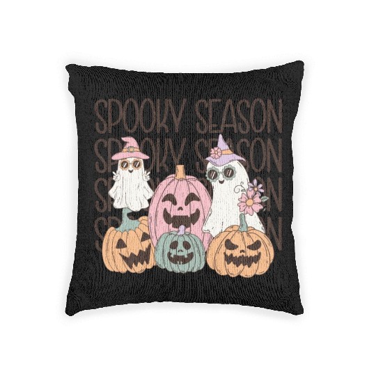 Spooky Season - Embrace the Chills Woven Pillows