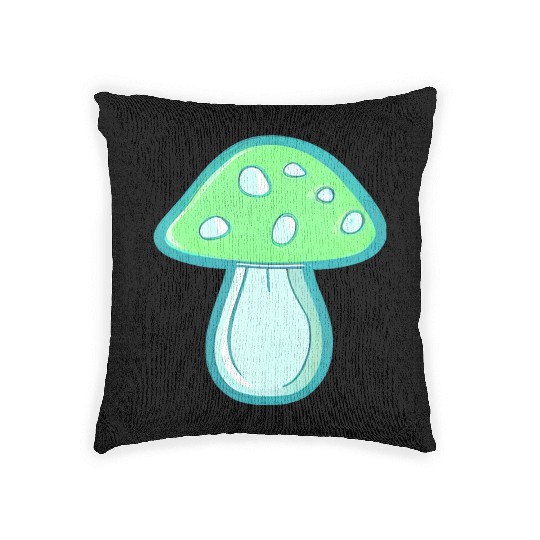 Mushroom CV2 Light Green and Blue Woven Pillows