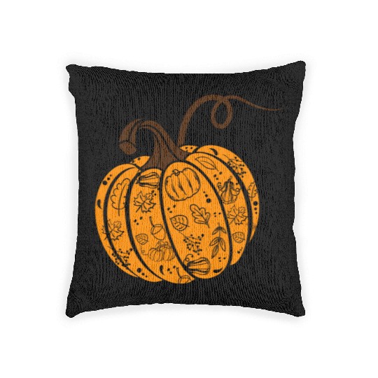 Halloween, Pumpkin, Fall, Thanksgiving Woven Pillows