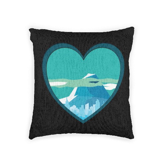 Blue mountain Woven Pillows