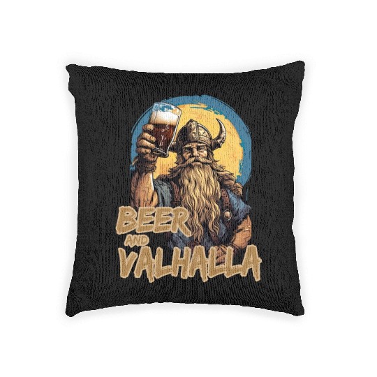 Viking World Tour Vikings Valhalla Odin for a Men Woven Pillows