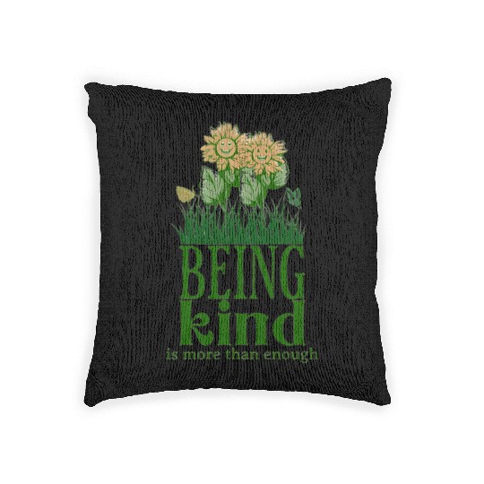 Kindness Blooms Woven Pillows