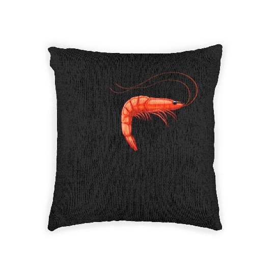I Love Shrimp Woven Pillows