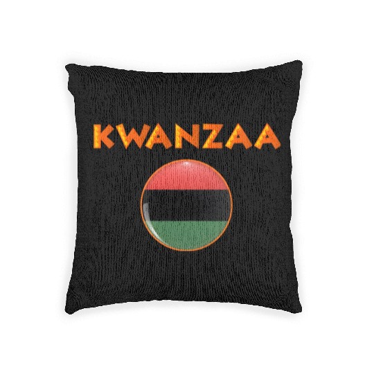 Kwanzaa's Cultural Tapestry, Songs, Dances, Drums. Woven Pillows