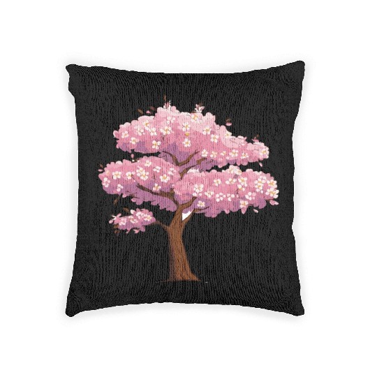 Sakura Serenity: Blossom-Infused Woven Pillows