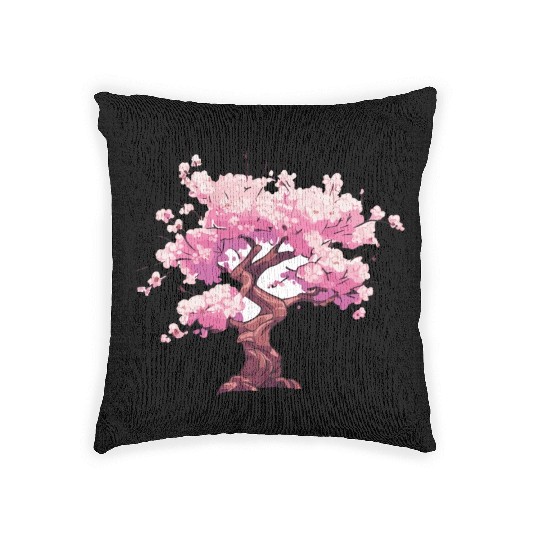 Enchanted Sakura: Blossom Bliss Woven Pillows