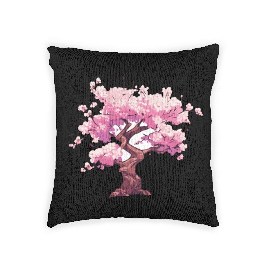 Enchanted Sakura: Blossom Bliss Woven Pillows