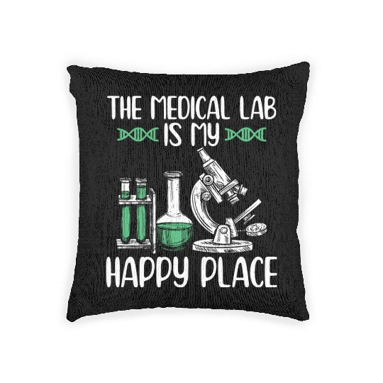Medical lab technicians | Lab chemistry gifts Woven Pillows