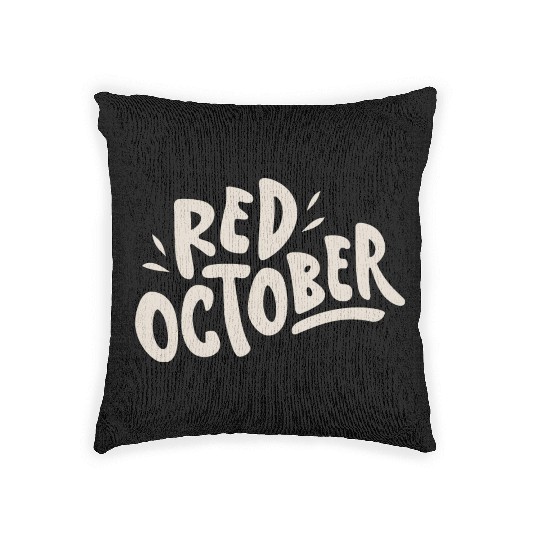 red october phillies Woven Pillows