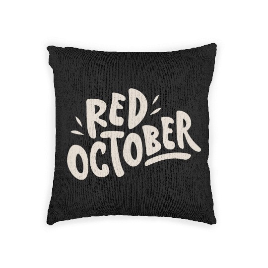 red october phillies Woven Pillows