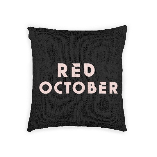 Red october phillies Woven Pillows