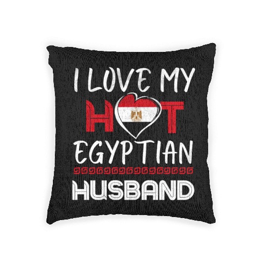 Funny Egyptian Husband Egypt Proud Wife Woven Pillows