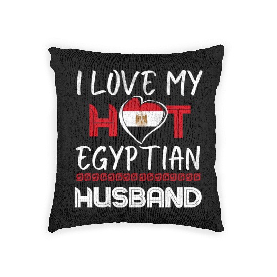 Funny Egyptian Husband Egypt Proud Wife Woven Pillows