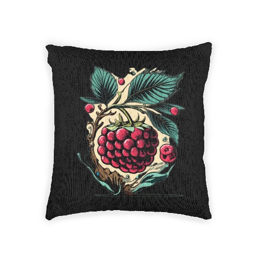 Raspberry Woven Pillows