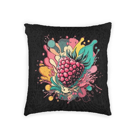 Raspberry Woven Pillows