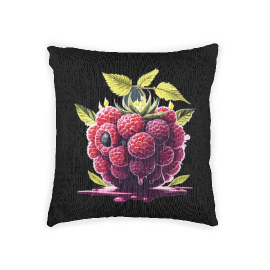 Raspberry Woven Pillows