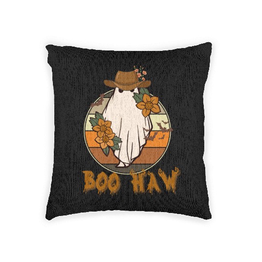 BOO HAW Western Halloween Woven Pillows