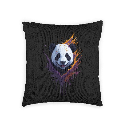 Panda | Wild Animal Woven Pillows