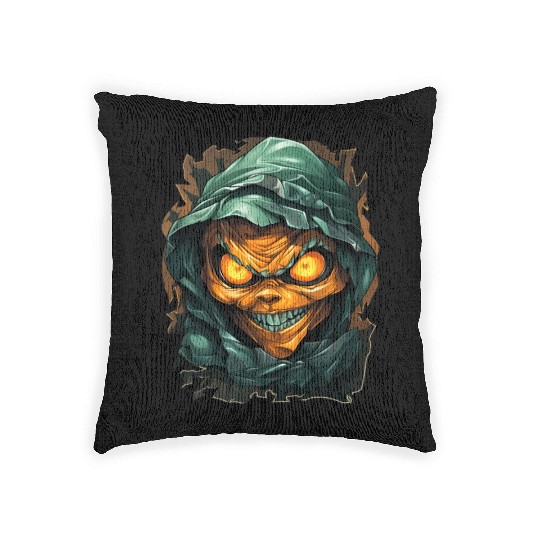 Halloween Spooky Cartoon Mummy Woven Pillows