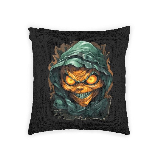 Halloween Spooky Cartoon Mummy Woven Pillows