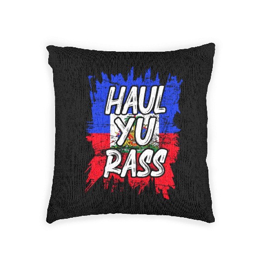 Creole Magic Afro Pride Kriol Haiti Flag Haitian Woven Pillows