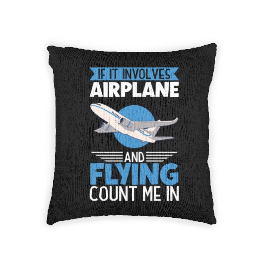 Pilot Aviation Airplane Airline Future Pilots Woven Pillows