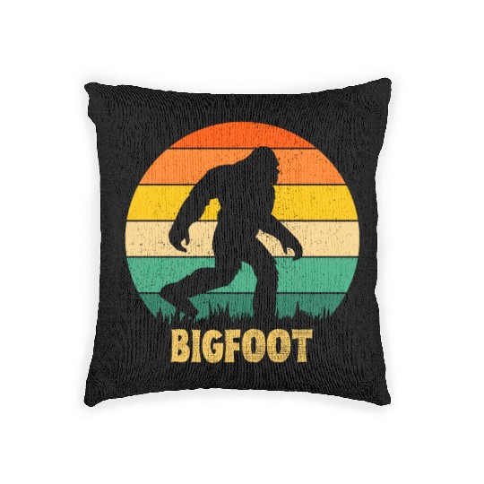 retro Bigfoot Woven Pillows