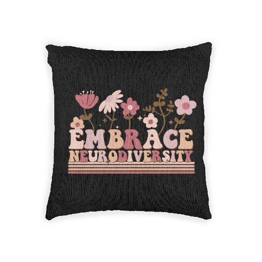 Embrace Neurodiversity Woven Pillows