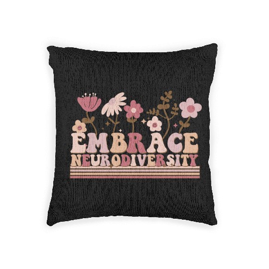 Embrace Neurodiversity Woven Pillows