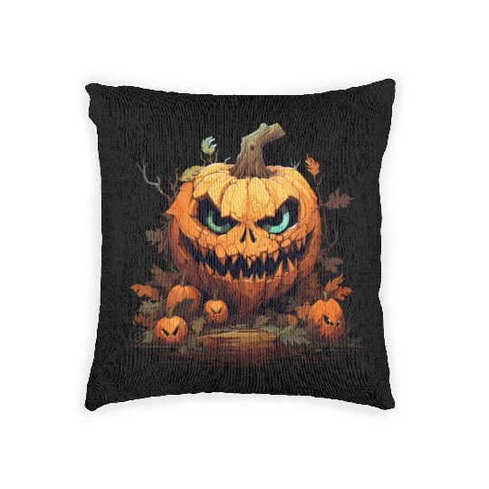 Halloween - Jack-O-Lantern Woven Pillows