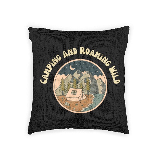 Camping and Roaming Wild Woven Pillows