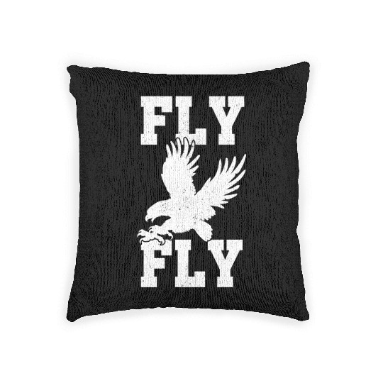 Fly Silhouette Bird Flying Animal Pet Lover Eagle Woven Pillows