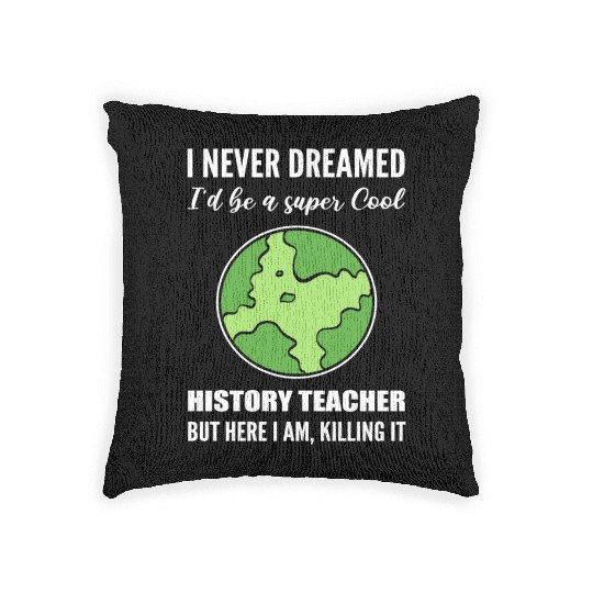 Cool History Teacher Novelist Gift Woven Pillows