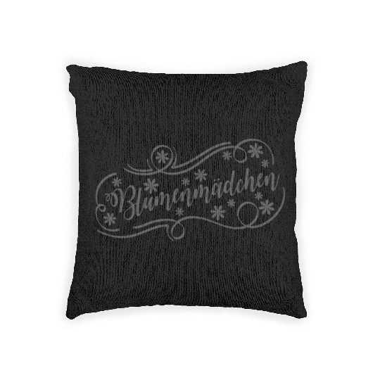 Flower Girl Wedding with Child Woven Pillows