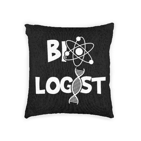 Biologist Funny Biology Cell Science Chemistry DNA Woven Pillows