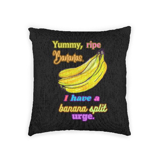 Banana Split Woven Pillows