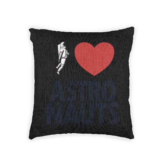 I Love Astronauts Spacecraft Cosmonaut Astronaut Woven Pillows