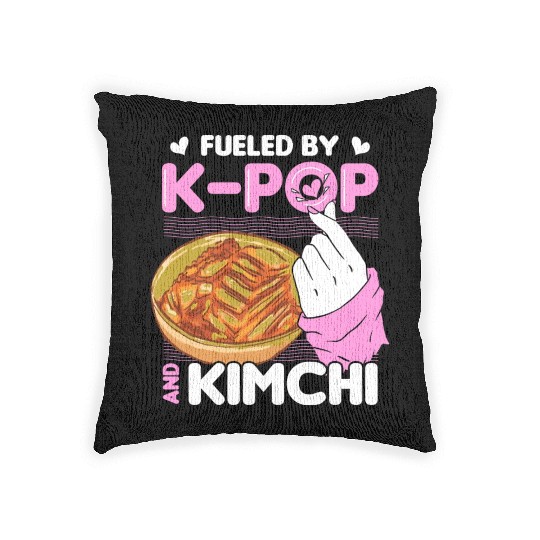 Kimchi Lovers Korean Cuisine Food Gifts Woven Pillows