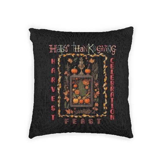"Harvest Feast Delight" Woven Pillows