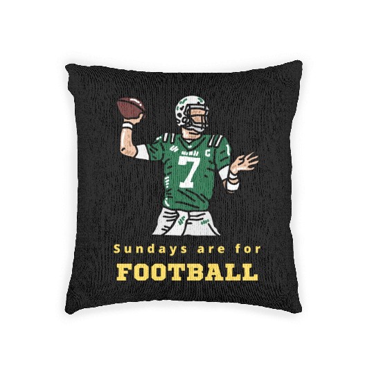 Sundays Are For Football - Sunday Football Woven Pillows