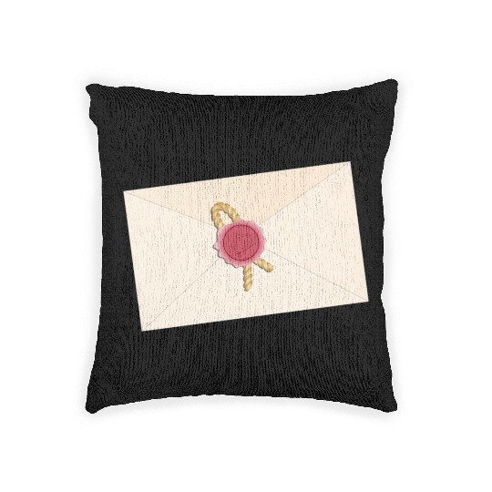 closed envelope with seal Woven Pillows
