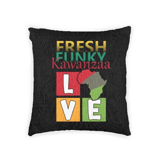 Kwanzaa Celebration with a Fresh Funky Twist Woven Pillows
