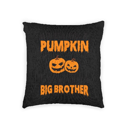 This Little Pumpkin Is Going To Be A Big Brother Woven Pillows
