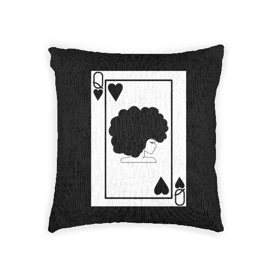 Black Queen Woven Pillows