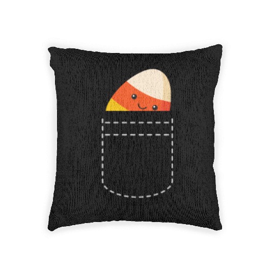Cool Candy Corn For Men Women Pocket Candy Corn Woven Pillows