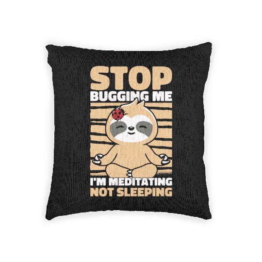 Sloth Sloth Yoga Woven Pillows
